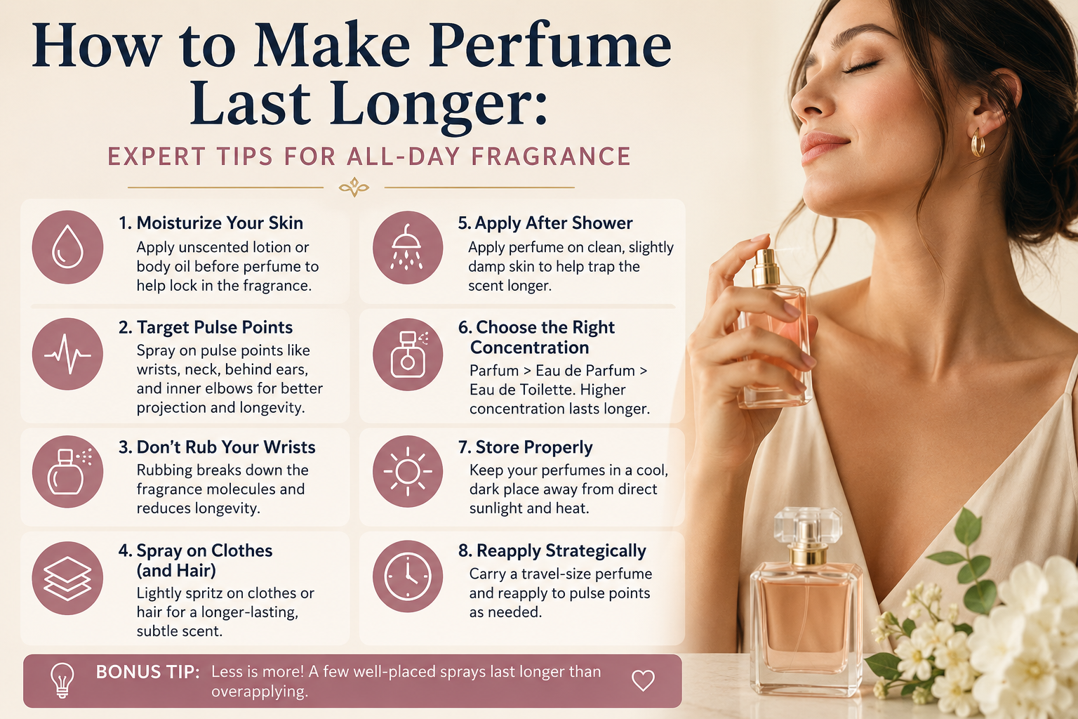 How to Make Perfume Last Longer: Expert Tips for All-Day Fragrance