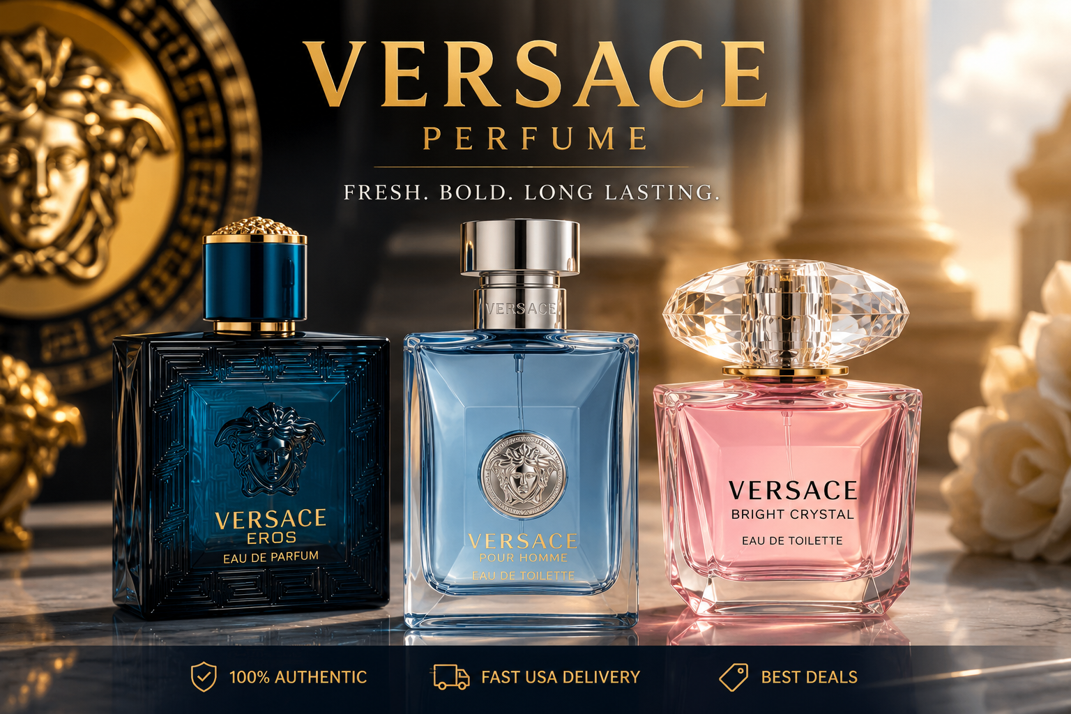 Fresh, Bold & Long Lasting Scents: Best Versace Perfume USA Deals