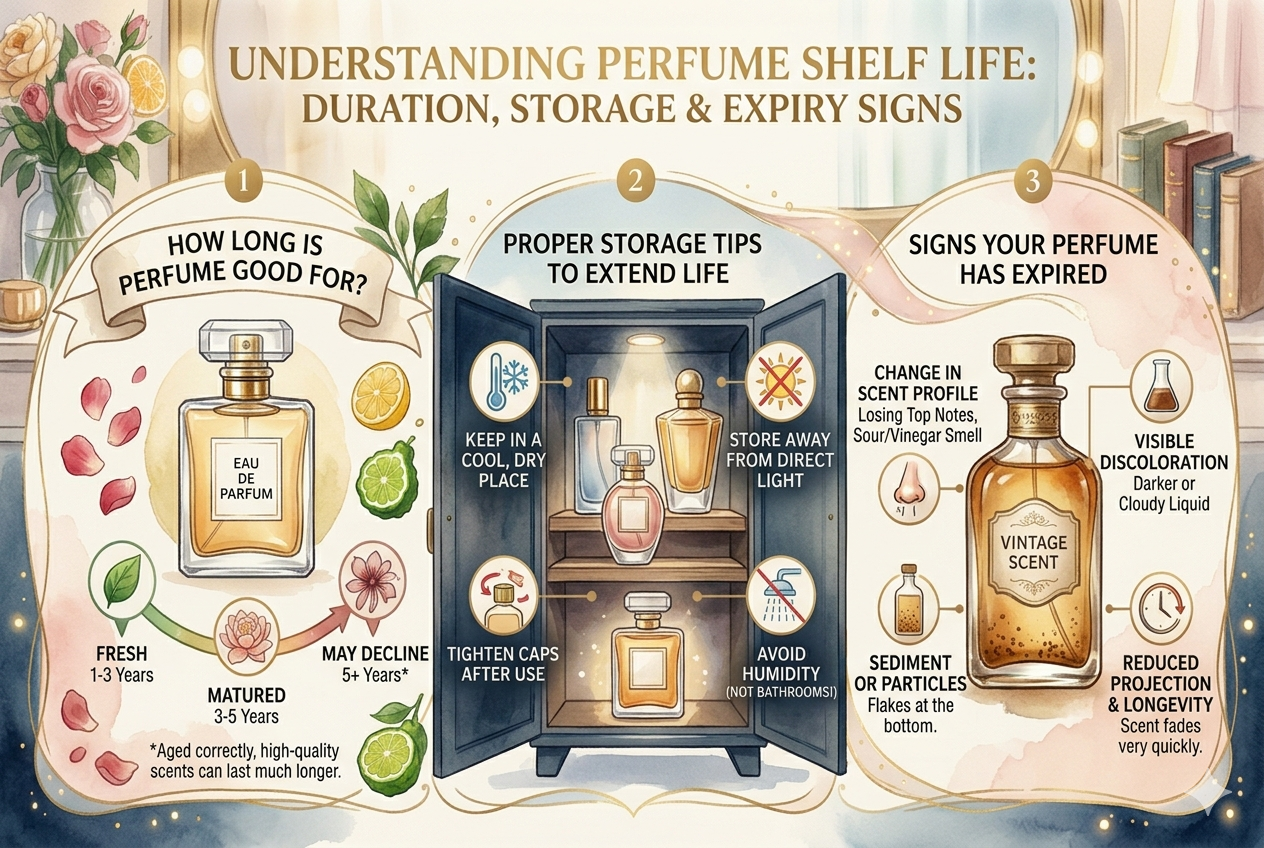 How Long Is Perfume Good For? Shelf Life, Storage Tips & Signs It Has Expired