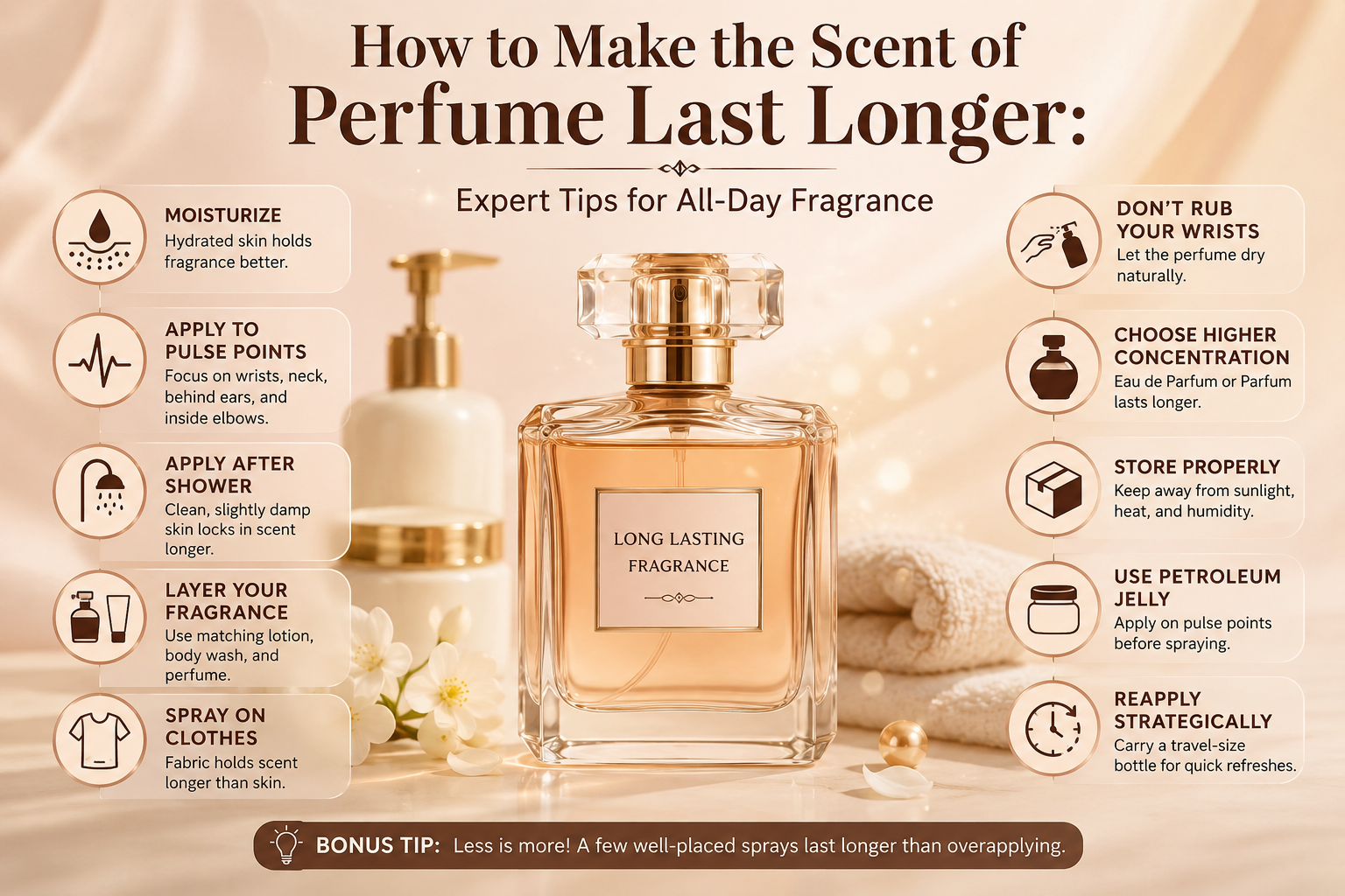How to Make the Scent of Perfume Last Longer: Expert Tips for All-Day Fragrance